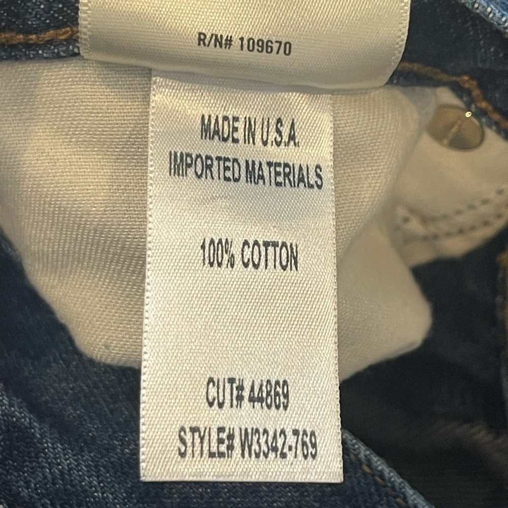 Goldsign A Jean, Dark Blue, Straight Leg, High Rise, 28” Inseam,W3342-759,Sz. 25 - Picture 7 of 16